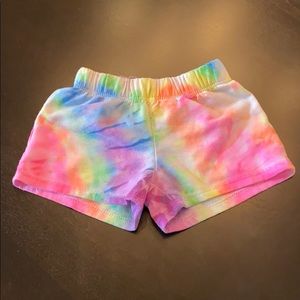 Tie dye shorts